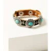 Cowgirl Confetti Women's Silver & Turquoise Run To You Cuff