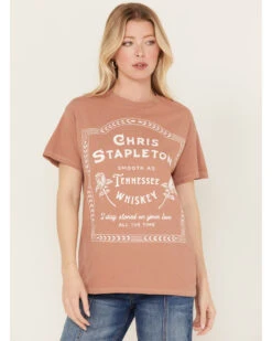 Merch Traffic Women's Chris Stapleton Rose Short Sleeve Graphic Tee