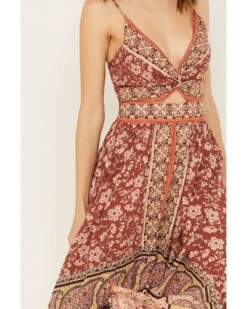 Angie Women's Floral Border Print Dress -Velora Studio Shop 2000391055 220 P3