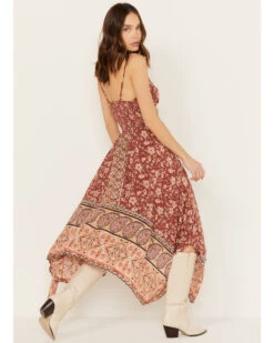 Angie Women's Floral Border Print Dress -Velora Studio Shop 2000391055 220 P4