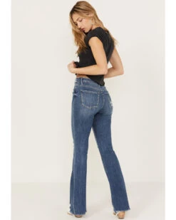 Flying Monkey Women's Best Part Medium Wash High Rise Flare Jeans -Velora Studio Shop 2000394123 414 P3