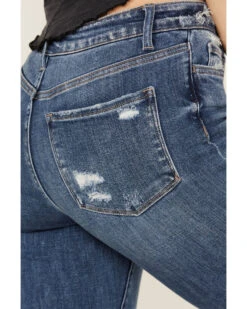 Flying Monkey Women's Best Part Medium Wash High Rise Flare Jeans -Velora Studio Shop 2000394123 414 P4