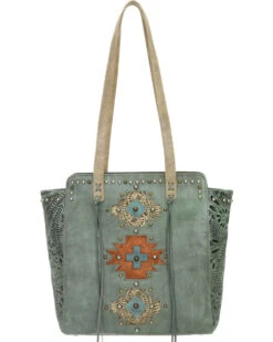 American West Navajo Soul Zip Top Tote 7 American West Navajo Soul Zip Top Tote -Velora Studio Shop 2584R6 64 D2