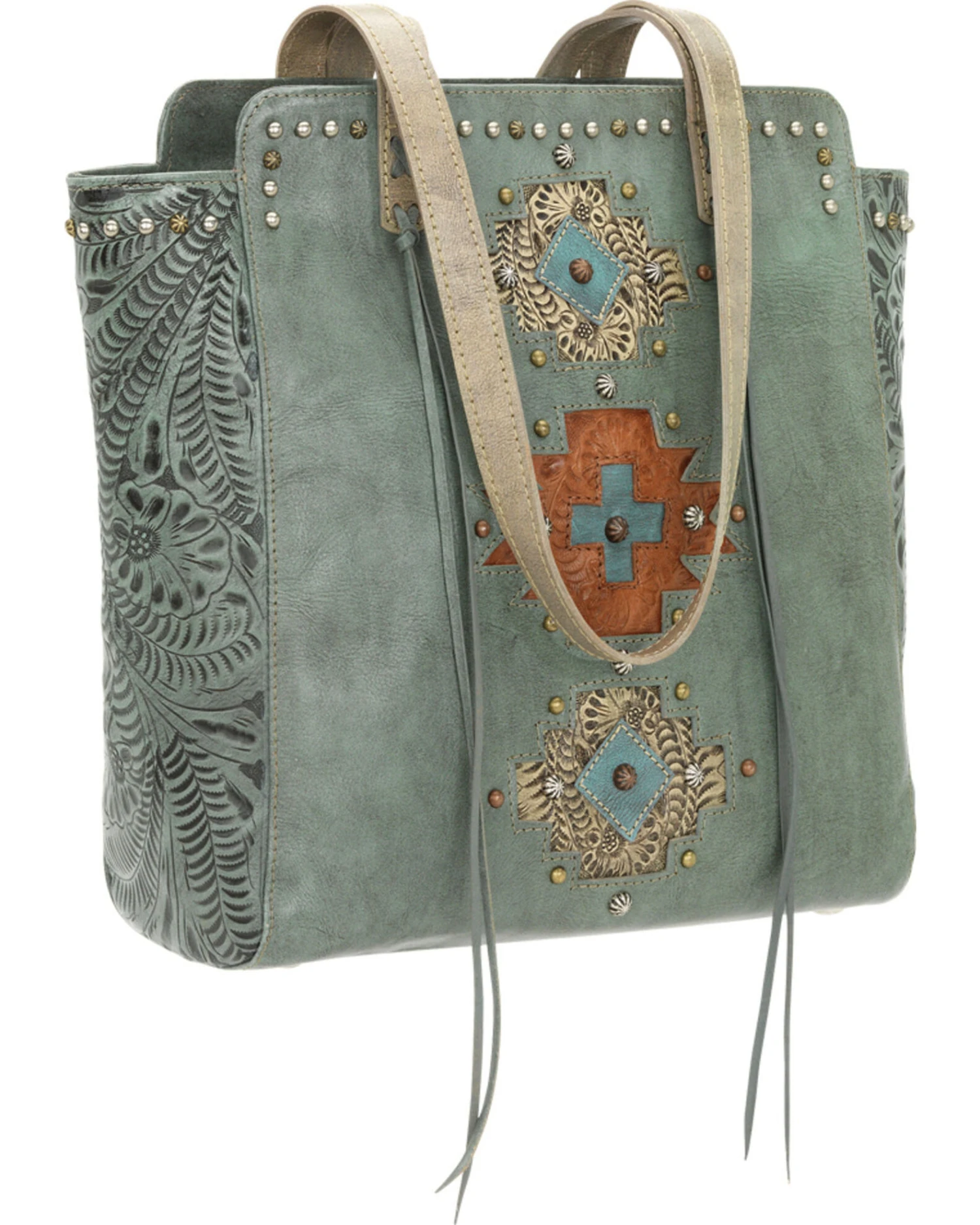 American West Navajo Soul Zip Top Tote 1 American West Navajo Soul Zip Top Tote