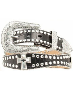 Blazin Roxx Scalloped Studded & Cross Belt