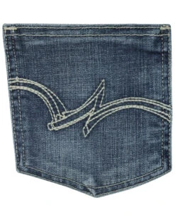 Wrangler Women's Medium Wash Straight Leg Jeans -Velora Studio Shop 350C87 NL D2